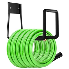 Heavy Duty Metal Hose Hanger Wall Mount for Garden and Water Hoses - 175 Ft
