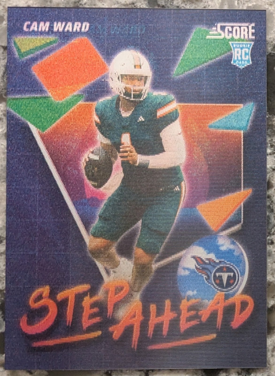 2025 Panini Score - Step Ahead Cam Ward #SA-CWD (RC) SSP