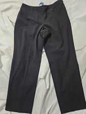ANN TAYLOR, WOMEN'S BLACK WOOL BL STRAIGHT LEG LINED DRESS PANTS, SZ 12P
