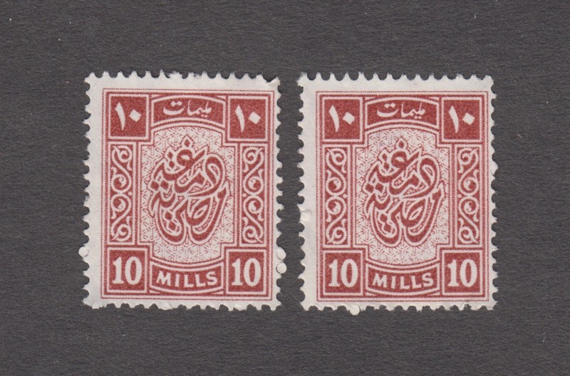 Egypt  1950s. Fiscal Duty Stamp, revenue, 10 mills. Tax. Arabic calligraphy.