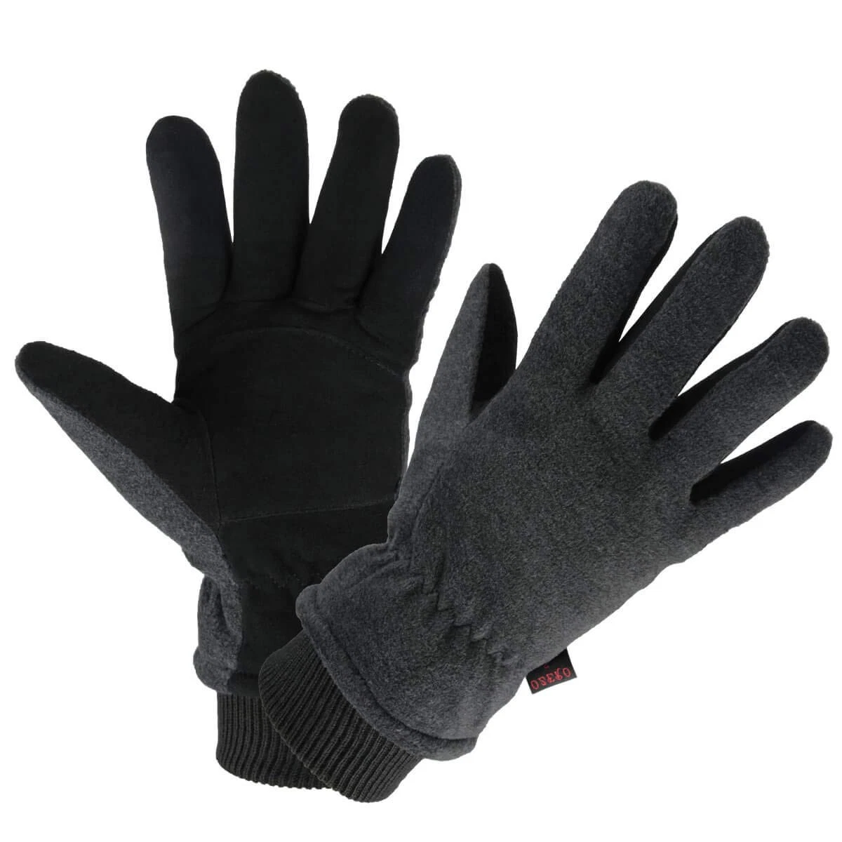 Winter Gloves Deerskin Leather Thermal Bike Glove Warm Fleece for Snow Skiing...