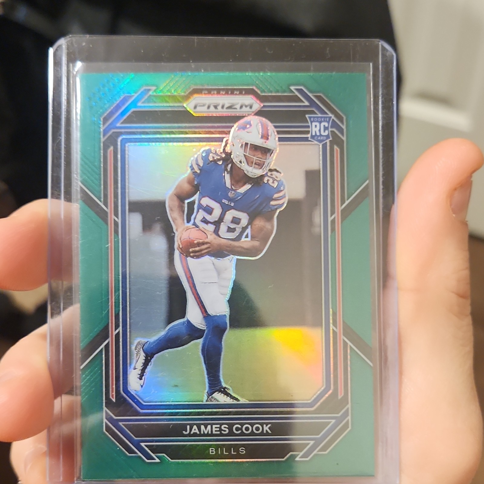 Panini 2022 Prizm Rookies James Cook Green Prizm Rookie #319 Buffalo Bills NFL