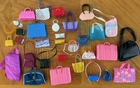 32 Vintage Barbie Doll Accessories Purses Backpacks Totes Luggage Cameras 1990s