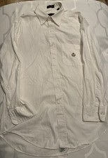 Vintage Chaps Ralph Lauren Crest Button Down Shirt Men's White Oxford 16/32-33