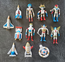 Colorforms aliens Outer Space Men Mini Silver Space Attack Set of 6  ships