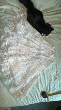 Jessica's Gunnies Floral Lace Button Front Maxi Skirt Long Size 3