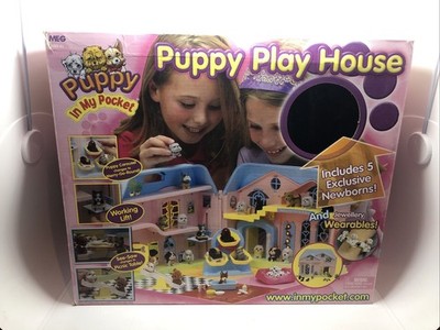 Puppy in my Pocket Welpenspielhaus inkl. 20 beflockten Hunden (LESEN)