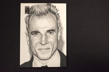 Daniel Day-Lewis 2013 Famous Fabrics Tinseltown Sketch 1/1 Orginial Art Card