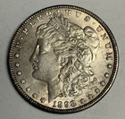 AU 1898-P Morgan Silver Dollar (all original!), U.S. $1 Coin Almost Uncirculated