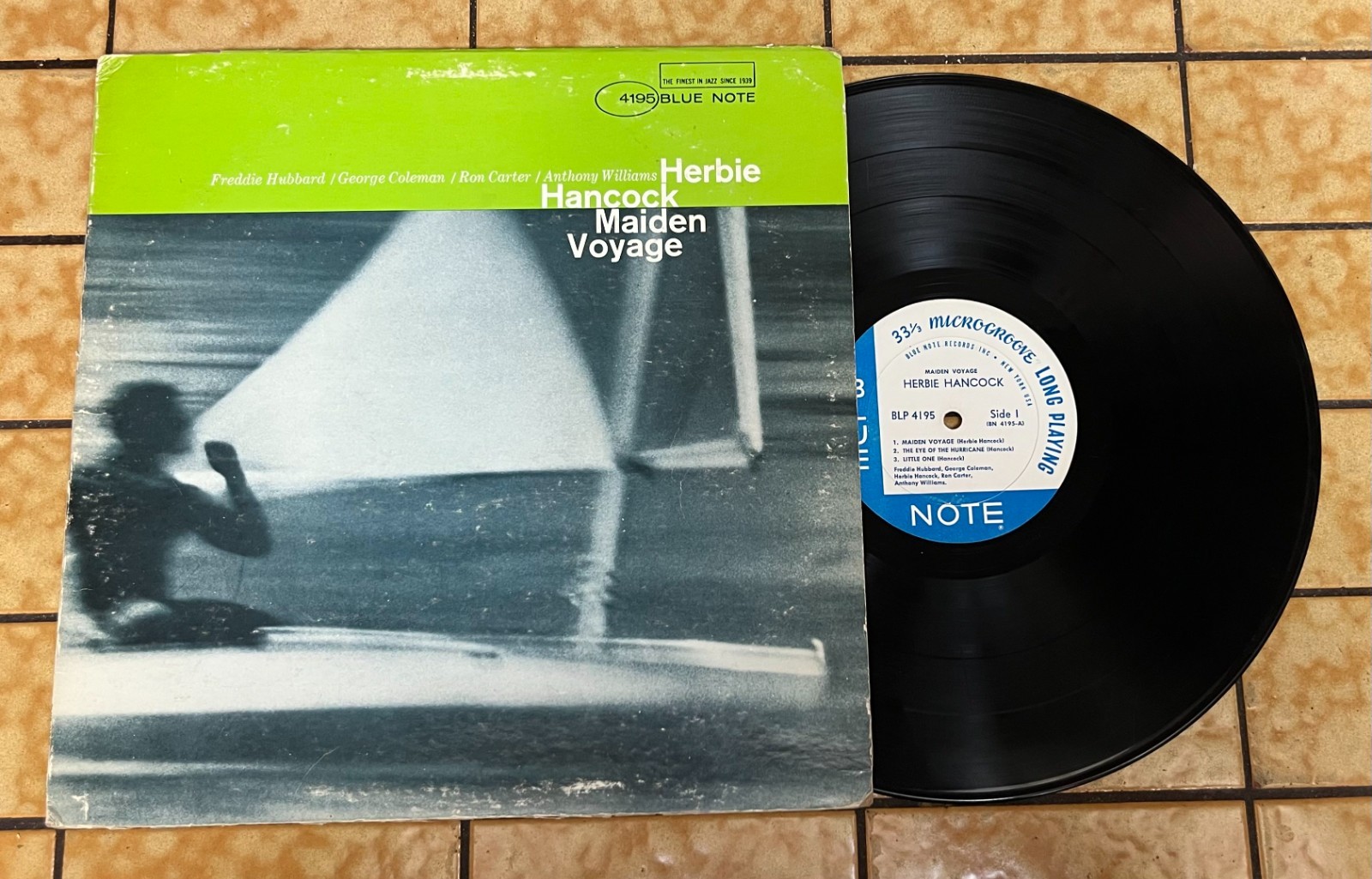 Herbie Hancock - Maiden Voyage LP - Blue Note BLP 4195 Mono NY Labels Van Gelder