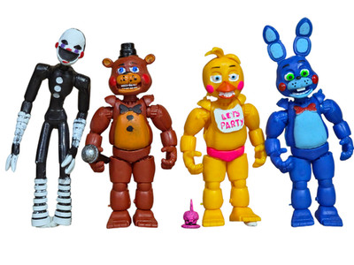 AUTHENTIC MEXICAN TOY ACTION 4 FIGURES FIVE NIGHTS AT FREDDY'S ROB V
