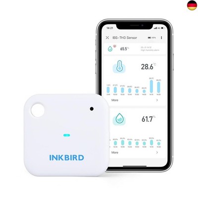 INKBIRD IBS-TH3 Indoor WLAN Thermometer Hygrometer mit APP Steuerung,