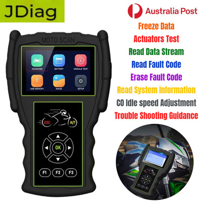 JDiag M100 Pro Motorcycle Scanner Diagnostic OBD2 Tool Motorbike Code Reader AU