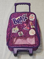 Bratz Study Abroad Travel Bag Suitcase Rolling Vintage Purple Pink Kids