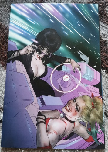 HARLEY QUINN X ELVIRA # 5 NM 2026 SCARCE 1:10 BEN CALDWELL VIRGIN VARIANT !