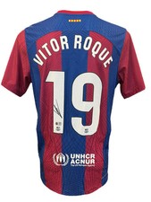 VITOR ROQUE SIGNED FC BARCELONA 2023/24 HOME SHIRT (ACG CERT AG17261)