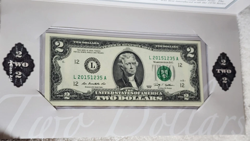 2015 $2 Single Note Federal Reserve of San  Francisco Gem/Crisp Unc SC240 - Image 2 of 4