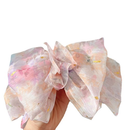 Mesh Crushed Flower Oversized Bowknot Hairpin Women Hair Accessories Net Yarn . - Bild 12 von 25