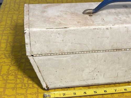 Caja de herramientas metálica United Delco/AC Delco años 60 de colección con bandeja - gasolinera - Imagen 8 de 21