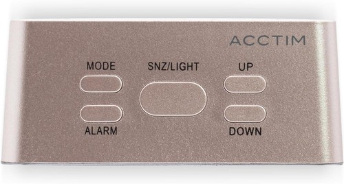 Acctim Lexington Digital Temperature Display Alarm Clock Rose Gold 15830 - Picture 3 of 4