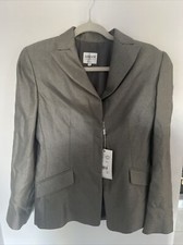Armani Collezioni Two Toned Grey 70% Cashmere Women’s Blazer Jacket Size 42 Bnwt