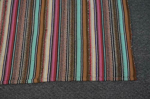 5x5 Vintage Traditional Flat Tribal Wool Kilim Handmade Oriental Area Rug Carpet - Picture 3 of 9