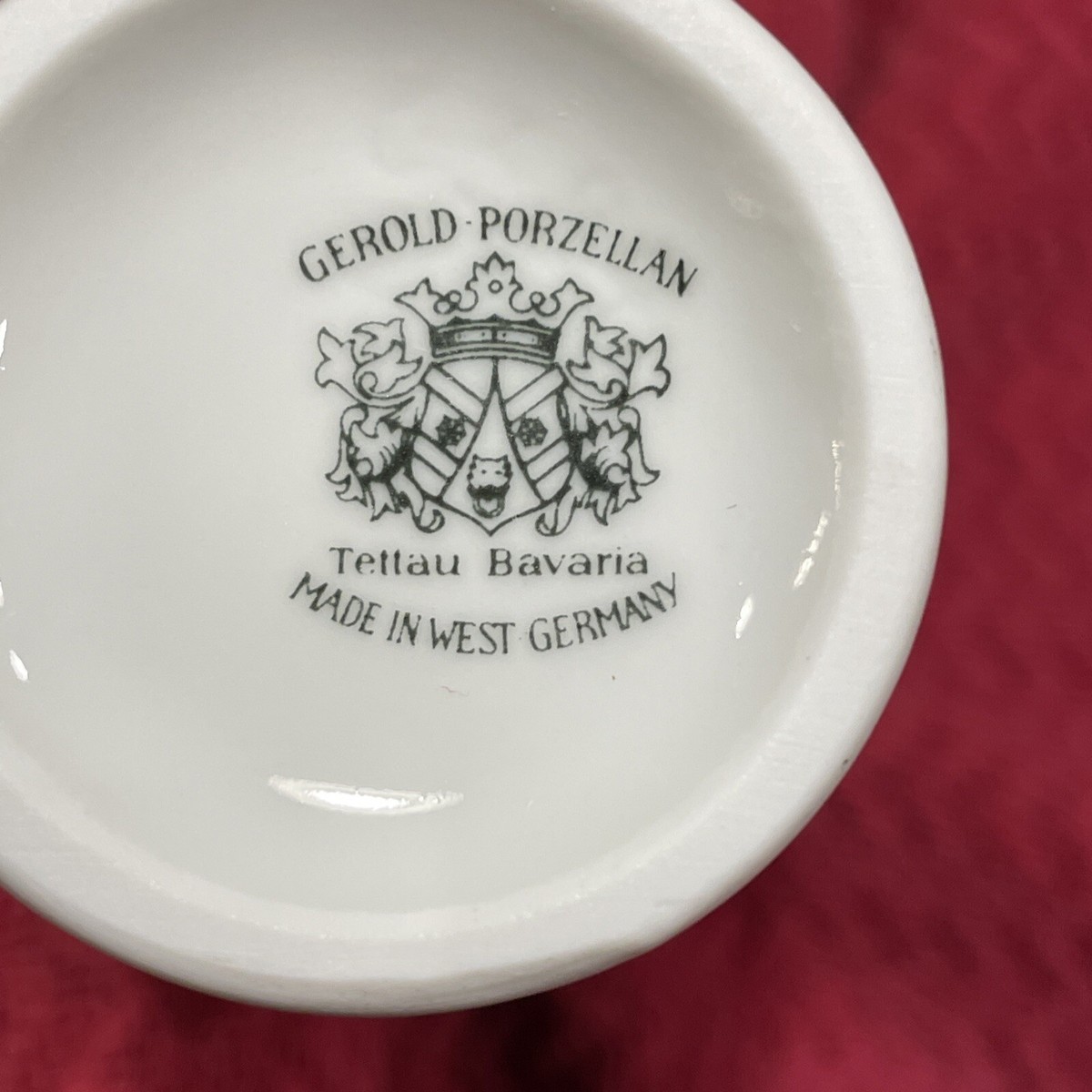 Gerold Porzellan Bavaria 食器 Vintage Gerold Porzellan Bavaria Pitcher: Blue Floral Gold