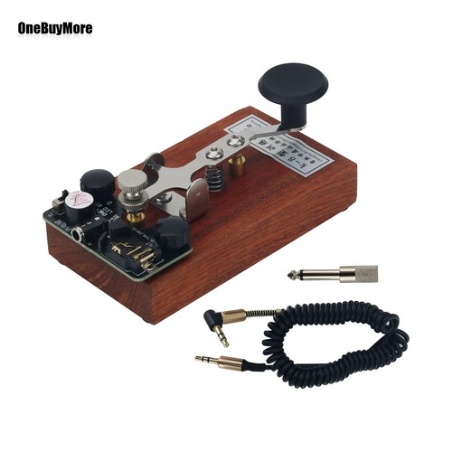 K-8 Training CW Key Schalllicht Handgetriebe Training Morsecode Schlüssel