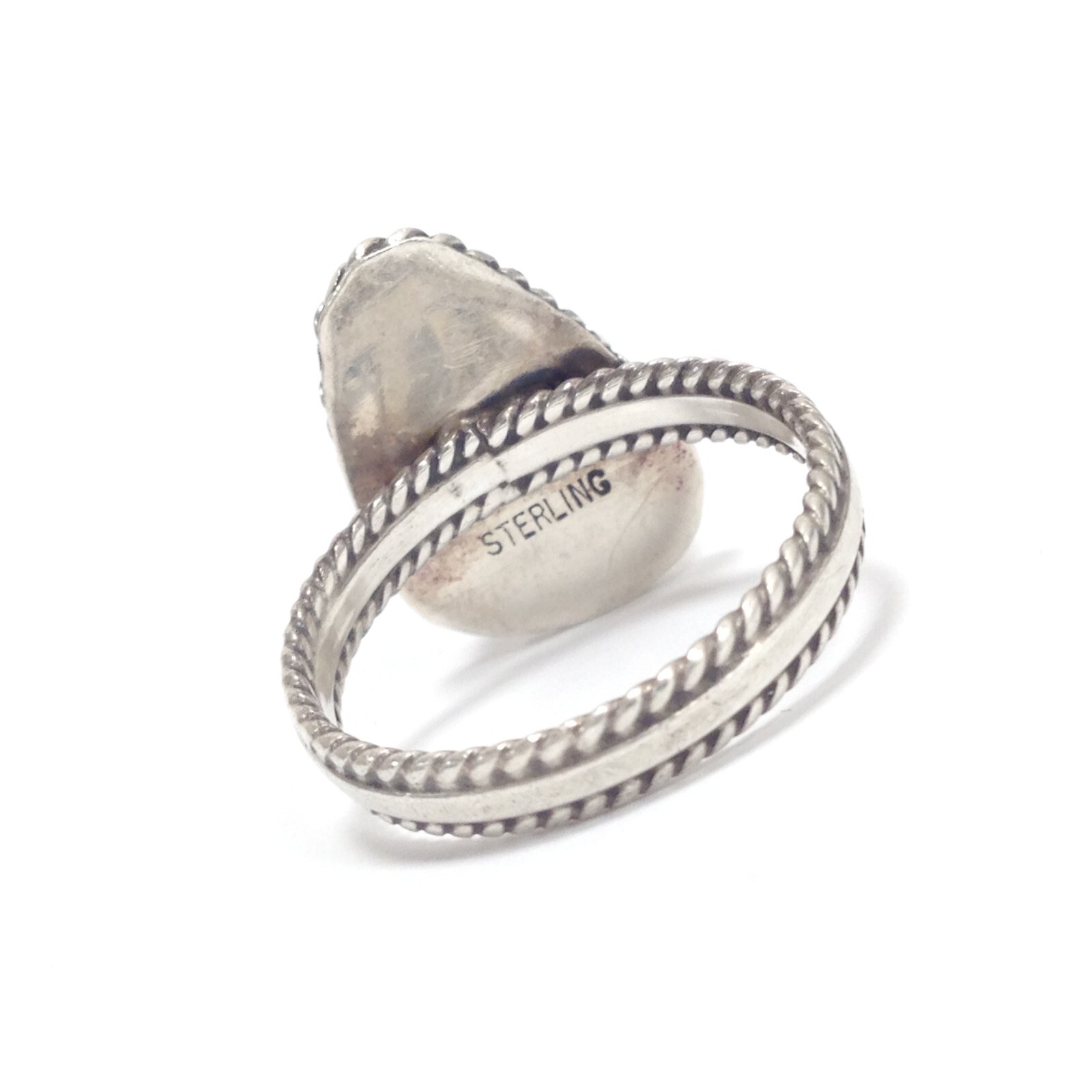 Unsigned 925 Sterling Silver Triangular Turquoise… - image 7