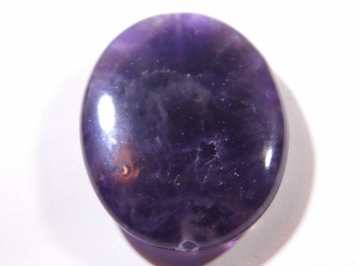 69.53Ct 40x30x7mm MINIMUM Amethyst Oval Bead for Wire Wrapping/Jewelry Making - Picture 10 of 20