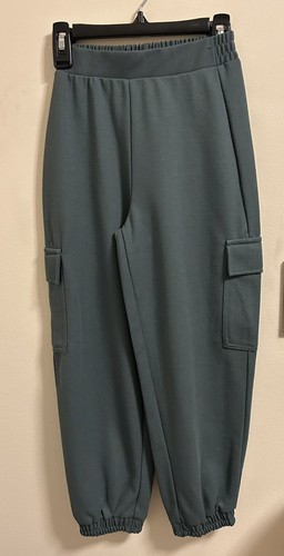 Zara Girls Green Parachute Cargo Pants Sz 9 NWOT - Picture 1 of 7