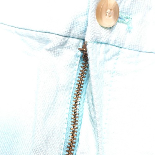 IZOD Flat Front Light Blue Chino Mens Shorts Size 34x10.5 100% Cotton Golf - Picture 11 of 18