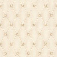 Rasch Vliestapete Cosmopolitan 576252, Lederoptik Gepolstert Rautenmuster Creme