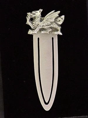 A E WILLIAMS WELSH DRAGON PEWTER BOOK MARK - IDEAL GIFT - BOOKMARK - GIFT BOXED