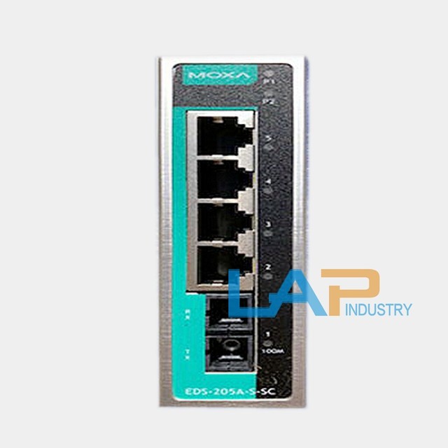 1Pcs New for MOXA EDS-205A-S-SC 5-Port non-network-based Ethernet ...