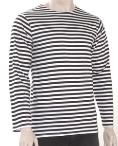 Sizes S-2XL Winter Wool Mens Double Thick Russian Marine Navy Telnyashka Shirt