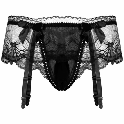 Herren Satin Sissy Dessous Crossdress Nachtwäsche Pyjama Kleid Babydoll Unterwäsche - Bild 74 von 105