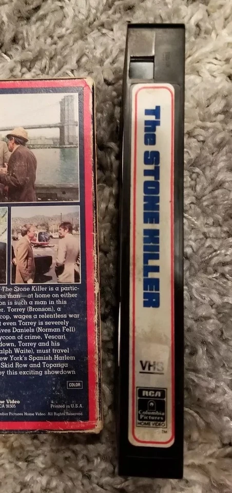 THE STONE KILLER VHS MOVIE CHARLES BRONSON SLIP SLEEVE RCA Foto 3 de 3