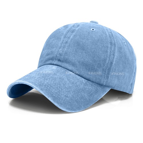 Gorra de béisbol estilo polo liso liso teñido lavado algodón sombrero papá ajustable - Imagen 2 de 35