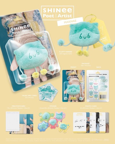 Álbum único SHINEE poeta | artista NFC + brillo esponjoso + tarjeta postal + pegatina + regalo - Imagen 6 de 13