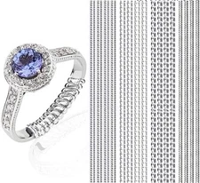  Ring Sizer Adjuster for Loose Rings, 16 Pack 4 Sizes Invisible Ring Guards 