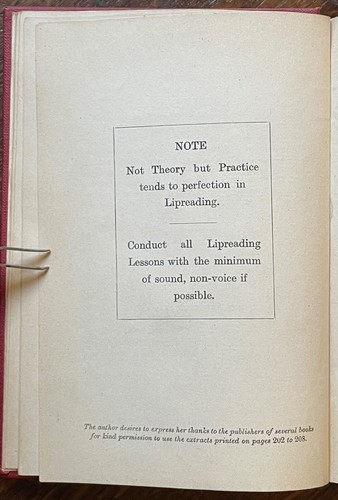 HANDBUCH DER LIPREADING - Stormonth, 1. 1919 - KOMMUNIKATION FÜR GEHÖRLOSE, LIPPENLESEN - Bild 5 von 14