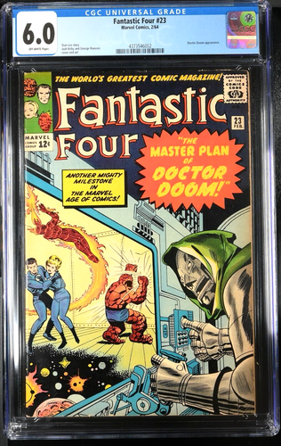 1964 Fantastic Four #23 CGC 6.0, 1st Appearance Terrible Trio & App Doctor Doom - Picture 2 of 3