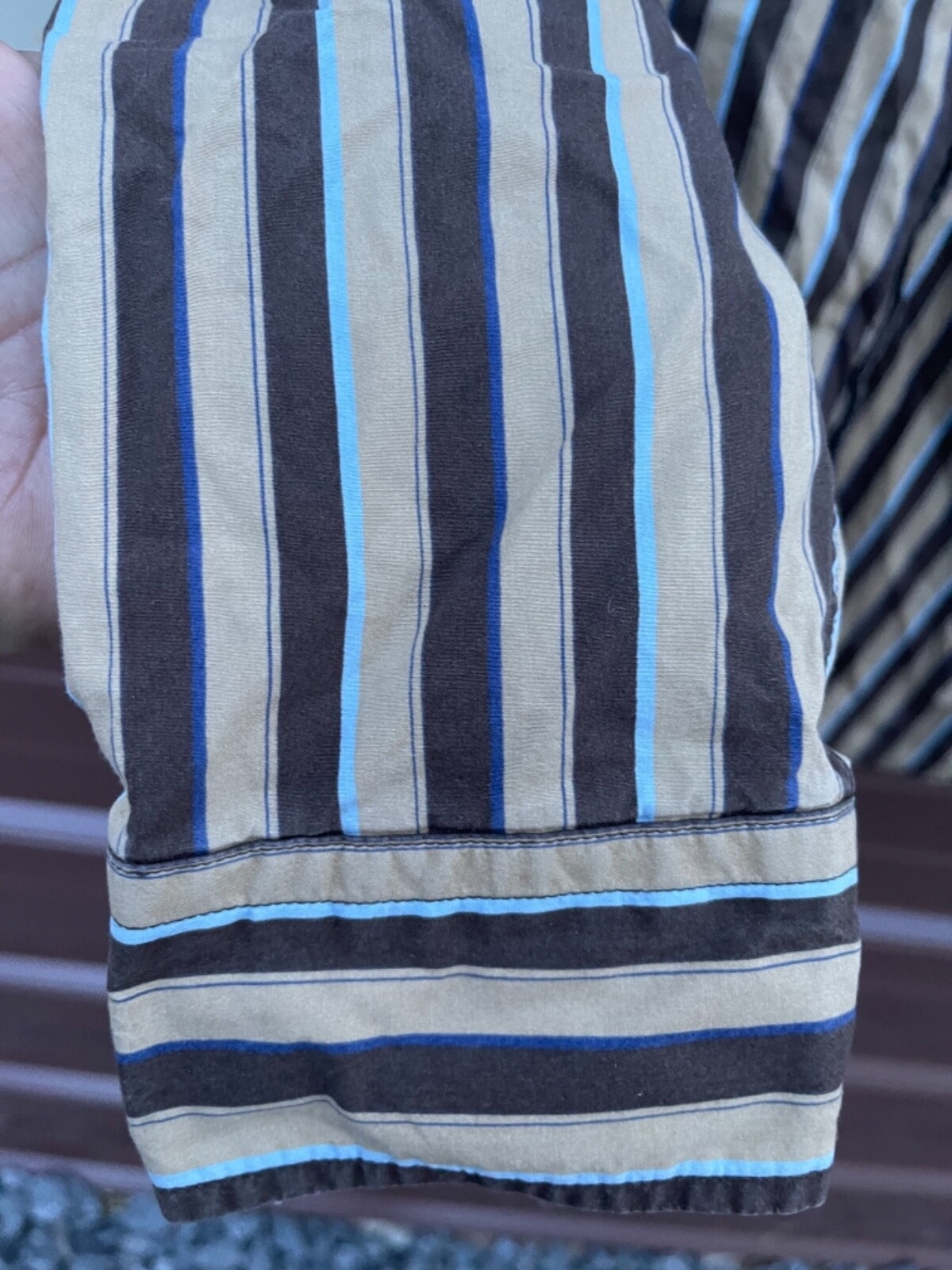 Gap Multicolor Long Sleeve Button Down Fitted Str… - image 2