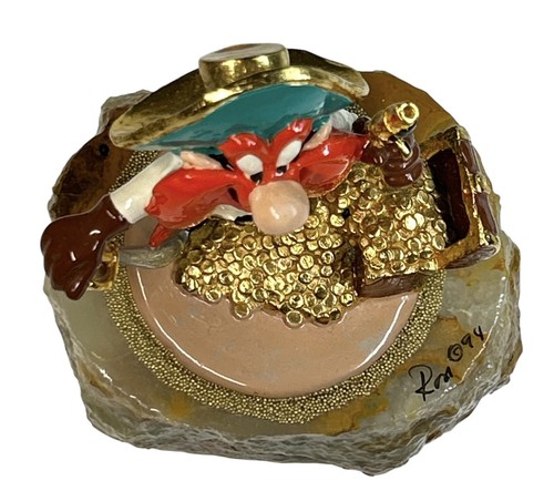 Ron Lee Yosemite Sam Looney Tunes Yo Ho Ho Gold Treasure Chest 1994 Ltd Edition - 第 7/8 張圖片