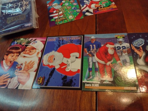 1995 NFL Christmas Santa Trading Card Licensees Promo Pack Sealed Nos football - Picture 6 of 12
