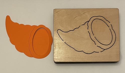 AccuCut Die CORNUCOPIA (C2280L) Large 5" x 6" Thanksgiving Fall - Picture 3 of 7