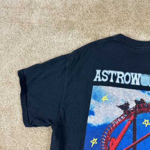 Official Astroworld tour 2018 t shirt Small Travis Scott roller coaster - Picture 3 of 16