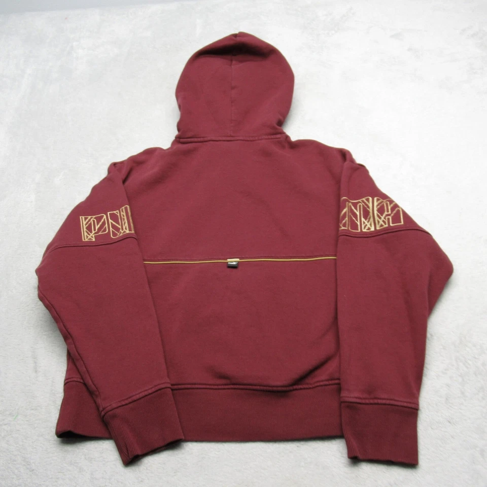 Puma Sudadera con Capucha Juvenil Mediana Púrpura PowerDeco Bolsillo Polar Pullover Sudadera LEER Foto 3 de 4