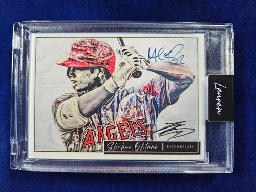 ๐ Topps Project 70 #870 Shohei Ohtani * Lauren Taylor-BLUE AUTO * #/150 w/COA - Picture 2 of 3